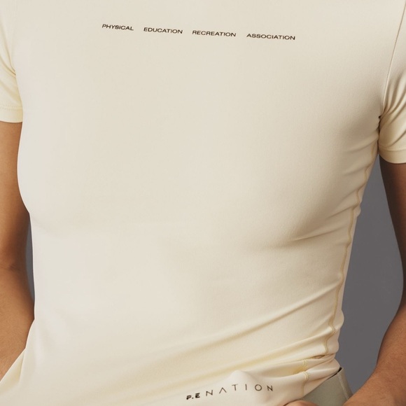 P.E Nation Yellow Foundation Short Sleeve T-Shirt - Picture 2 of 8